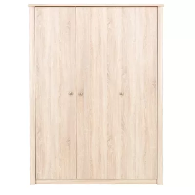 Třídveřová šatní skříň 200 cm FRIDLEY - dub sonoma