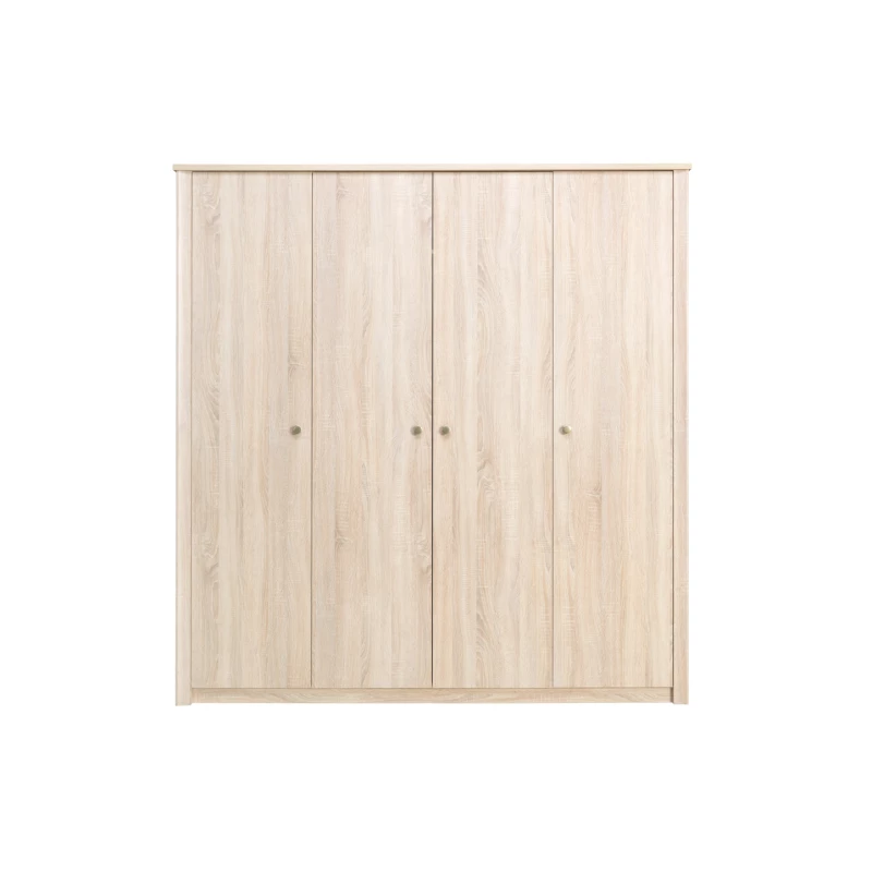 Čtyřdveřová šatní skříň 200 cm FRIDLEY - dub sonoma