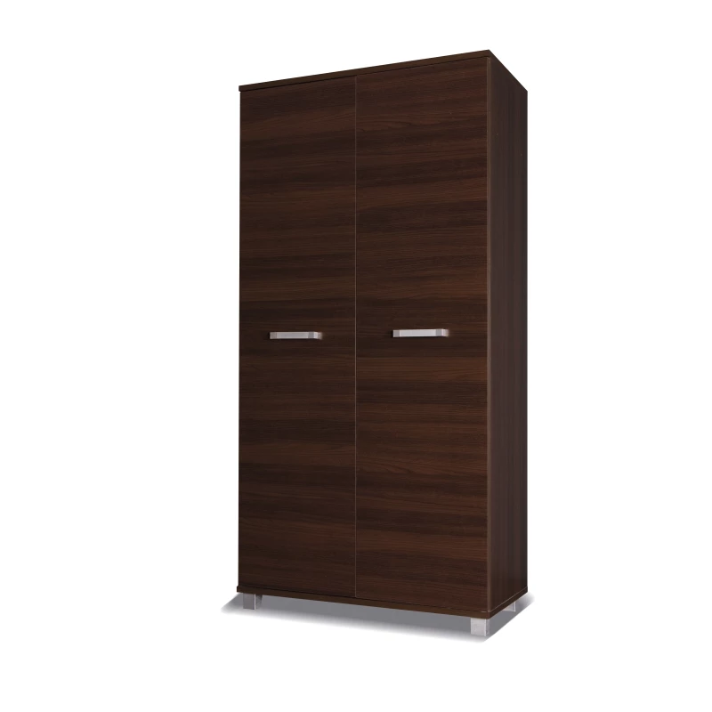 Předsíňová skříň 100 cm se šatní tyčí ANDOVER - kaštan wenge