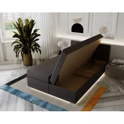 Čalouněná dvoulůžková postel 140x195 PEGY 1 - černá