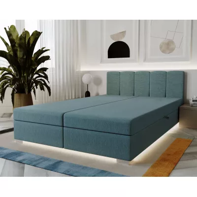 Manželská postel 160x195 INEJ 1 - modro šedá