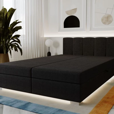 Manželská postel 160x195 INEJ 1 - černá