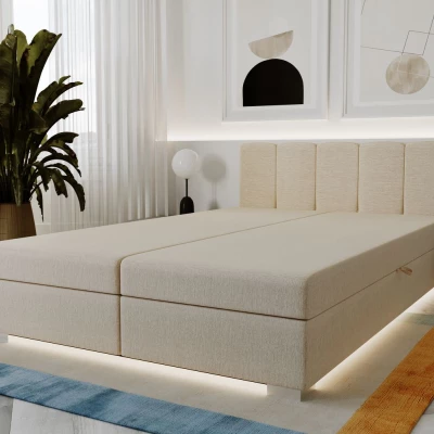 Manželská postel 160x195 INEJ 1 - krémová