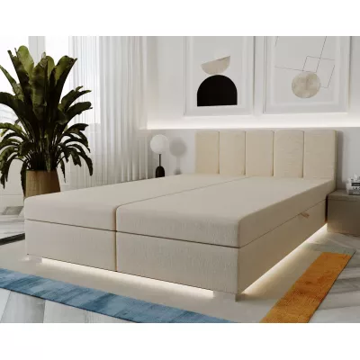 Manželská postel 140x195 INEJ 1 - krémová