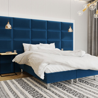 VÝPRODEJ - Čalouněný panel na zeď 70x40 PAG - modrý