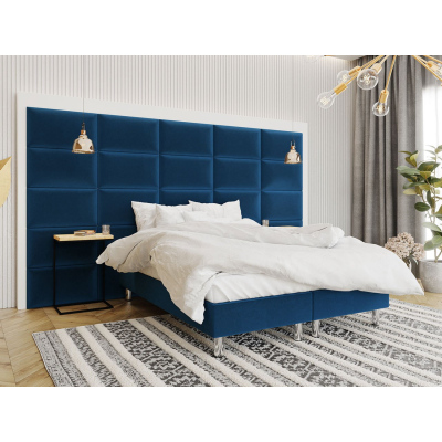 VÝPRODEJ - Čalouněný panel na zeď 70x40 PAG - modrý