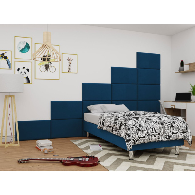 VÝPRODEJ - Čalouněný panel na zeď 70x40 PAG - modrý