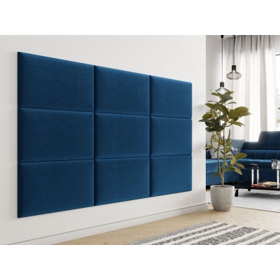 VÝPRODEJ - Čalouněný panel na zeď 70x40 PAG - modrý