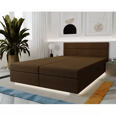 Dvoulůžková postel 160x195 WITA 1 - tmavě hnědá