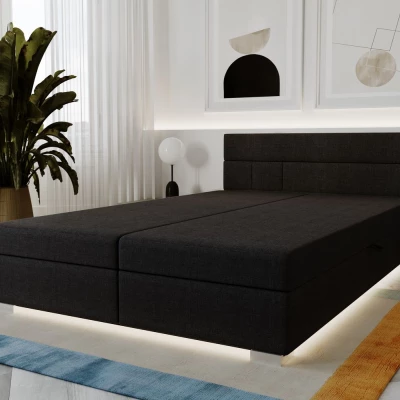 Dvoulůžková postel 140x195 WITA 1 - černá