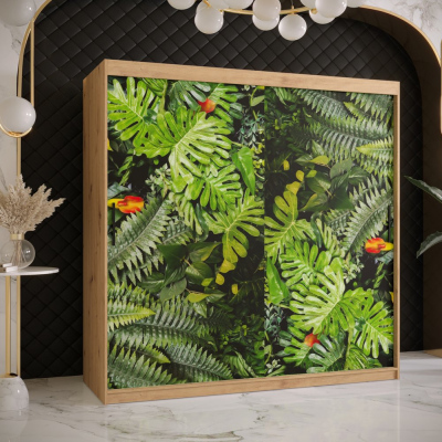 VÝPRODEJ - Dvoudveřová skříň NEA 2 - šířka 180 cm, dub artisan