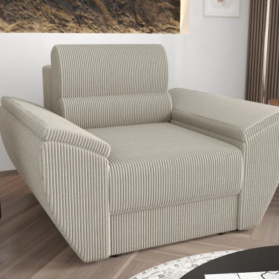 VÝPRODEJ - Stylové křeslo OPHELIA - šedo bílé