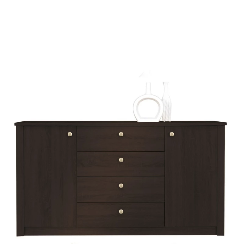 Kombinovaná komoda FRIDLEY - dub sonoma čokoláda