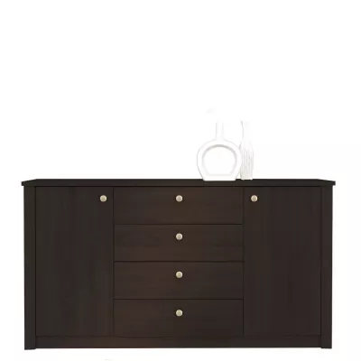 Kombinovaná komoda FRIDLEY - dub sonoma čokoláda