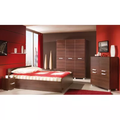 Komoda s dvířky ANDOVER - kaštan wenge