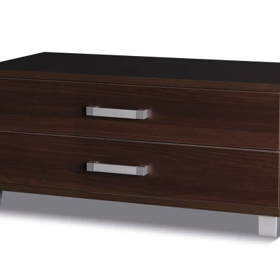 Nízká šuplíková komoda ANDOVER - kaštan wenge