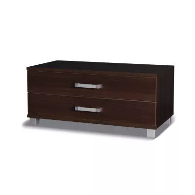 Nízká šuplíková komoda ANDOVER - kaštan wenge