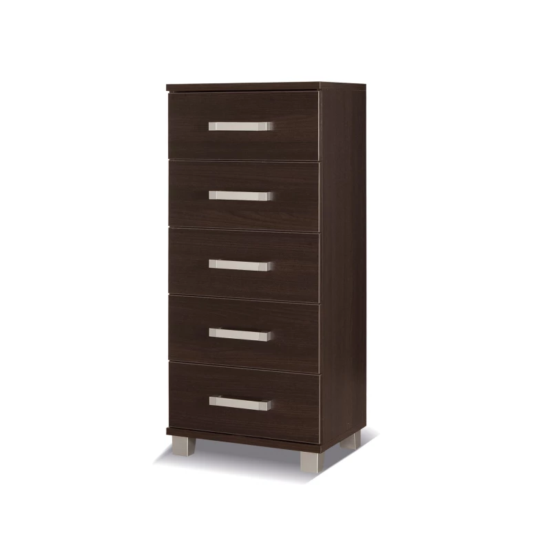 Úzká šuplíková komoda ANDOVER - kaštan wenge