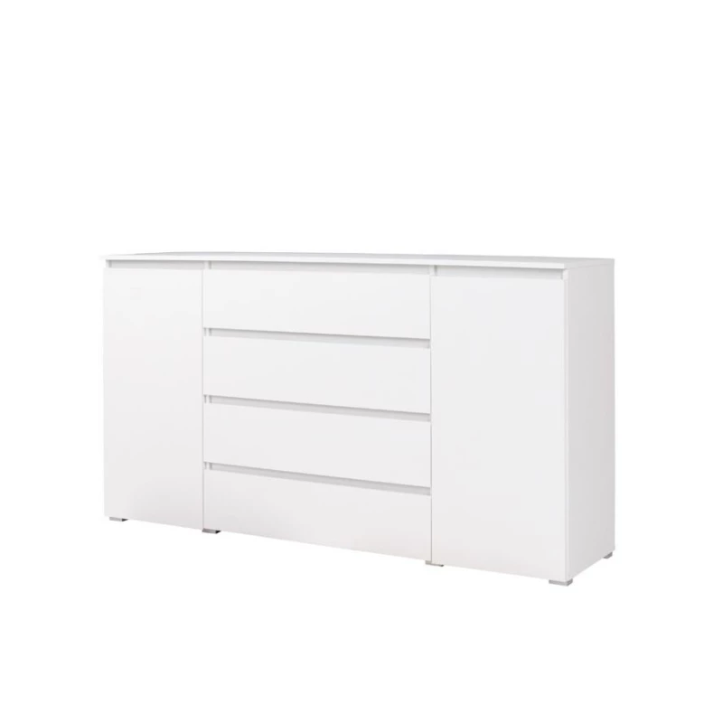 Kombinovaná široká komoda LIONU - bílá