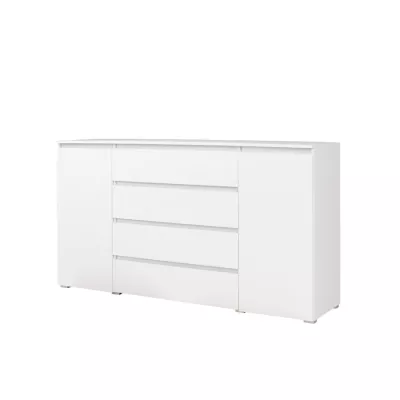 Kombinovaná široká komoda LIONU - bílá
