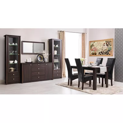 Jídelní stůl FRIDLEY - dub sonoma čokoláda