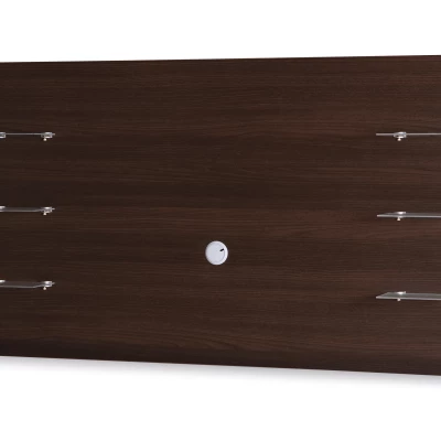 Nástěnný panel s poličkami ANDOVER - kaštan wenge