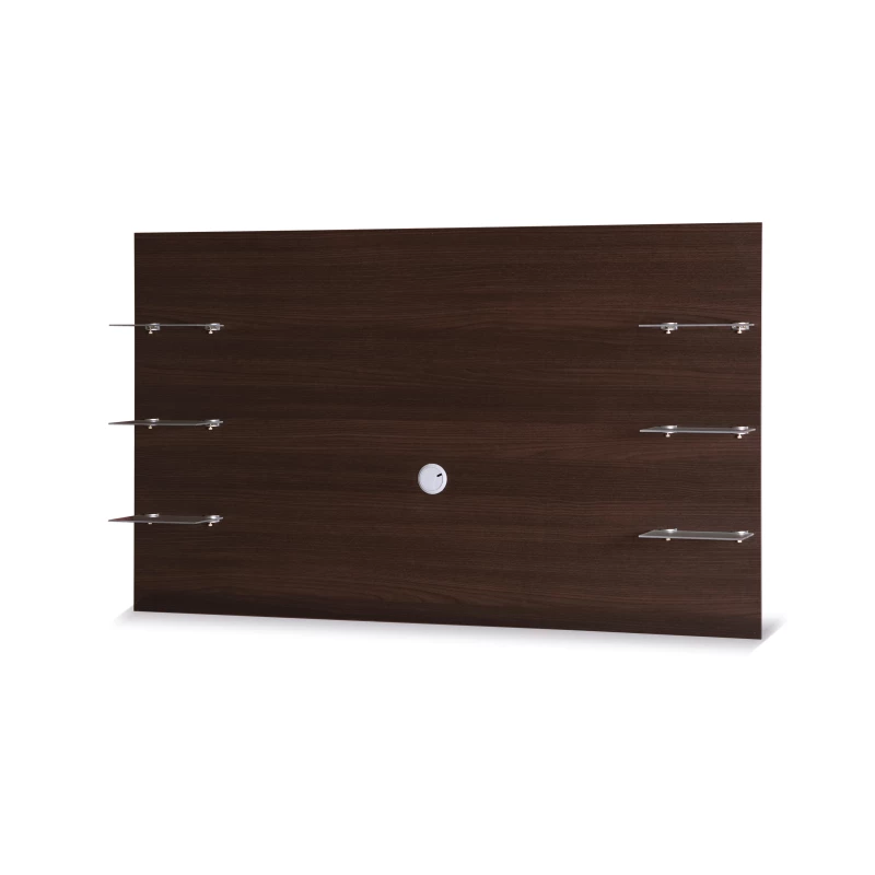 Nástěnný panel s poličkami ANDOVER - kaštan wenge