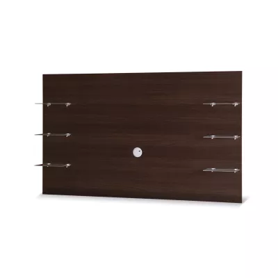 Nástěnný panel s poličkami ANDOVER - kaštan wenge