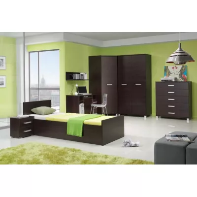 Úzká policová skříň 50 cm ANDOVER - dub catania