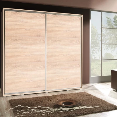 Široká šatní skříň 205 cm DANUBE 25 - dub sonoma