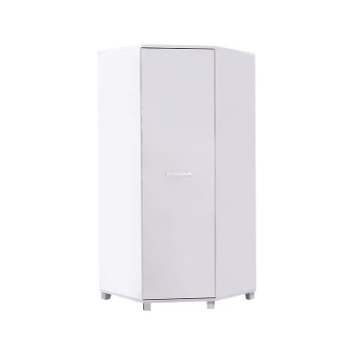 Rohová šatní skříň 90 cm ANDOVER - bílá