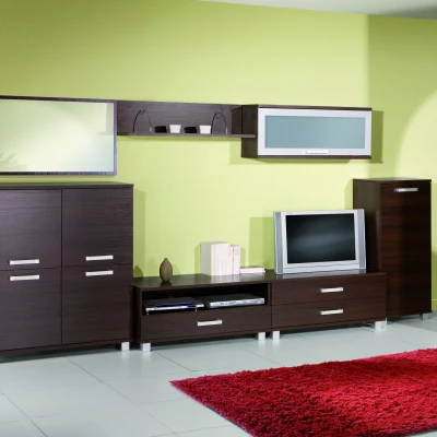 Úzká komoda s dvířky ANDOVER - dub sonoma