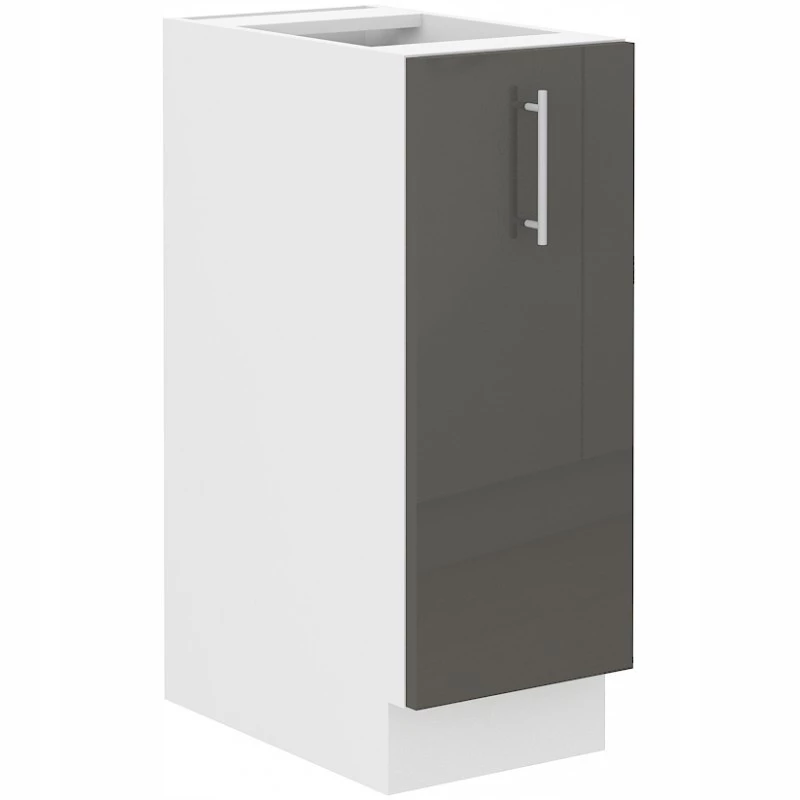 VÝPRODEJ - Výsuvná skříňka LAJLA - šířka 30 cm, šedá / bílá