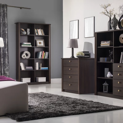 Závěsná police FRIDLEY - dub sonoma čokoláda