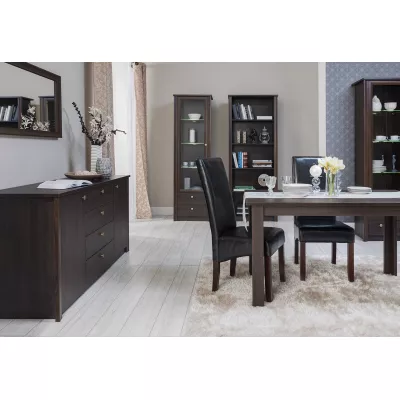 Závěsná široká police FRIDLEY - dub sonoma čokoláda