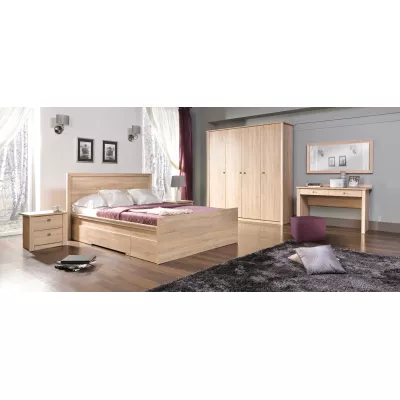 Závěsná široká police FRIDLEY - dub sonoma