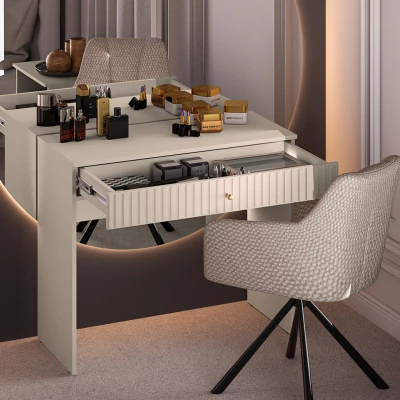 VÝPRODEJ - Toaletní stolek FAREL - kašmír