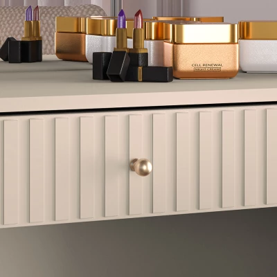 VÝPRODEJ - Toaletní stolek FAREL - kašmír