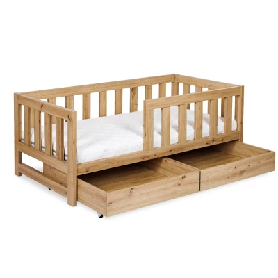 VÝPRODEJ - Šuplík pod dětskou postel 80x160 ALABANA - dub