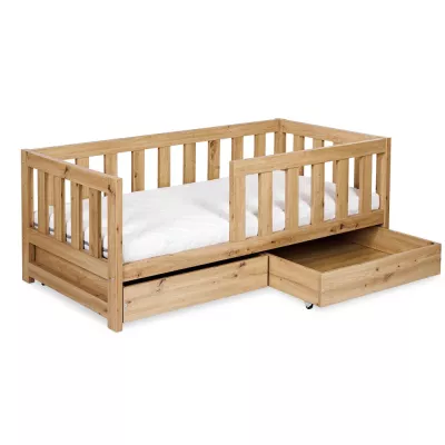 VÝPRODEJ - Šuplík pod dětskou postel 80x160 ALABANA - dub