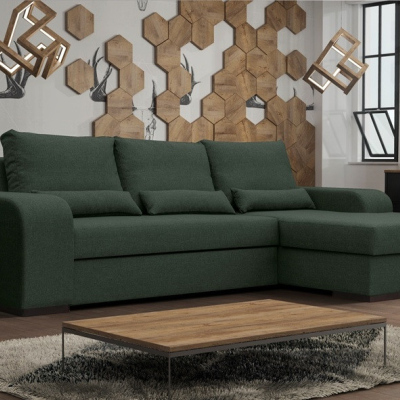 Rozkládací sedací souprava ELVIRA - zelená