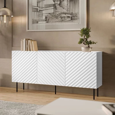 VÝPRODEJ - Komoda s dvířky NOXA - bílá