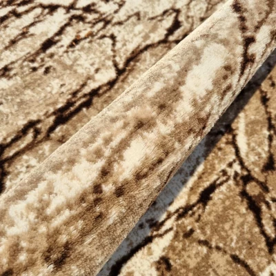 VÝPRODEJ - Moderní kusový koberec 160x220 cm DEMIAN - hnědý / béžový / černý