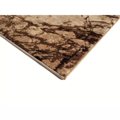 VÝPRODEJ - Moderní kusový koberec 160x220 cm DEMIAN - hnědý / béžový / černý