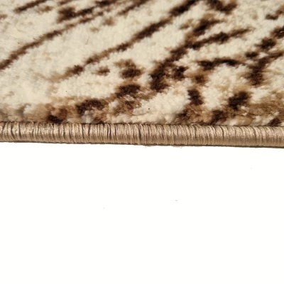 VÝPRODEJ - Moderní kusový koberec 160x220 cm DEMIAN - hnědý / béžový / černý