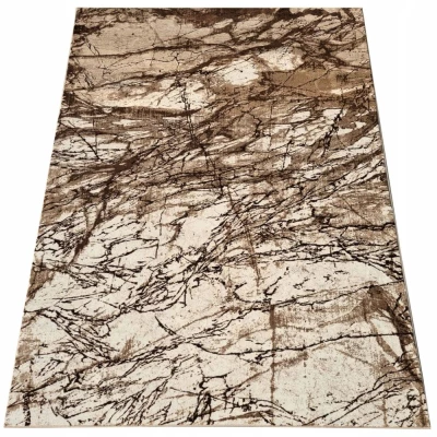 VÝPRODEJ - Moderní kusový koberec 160x220 cm DEMIAN - hnědý / béžový / černý