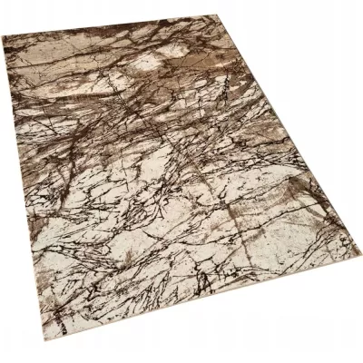 VÝPRODEJ - Moderní kusový koberec 160x220 cm DEMIAN - hnědý / béžový / černý