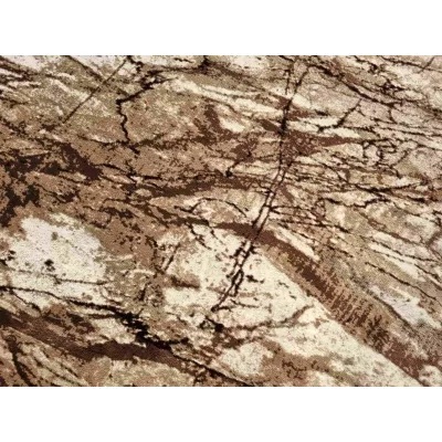 VÝPRODEJ - Moderní kusový koberec 160x220 cm DEMIAN - hnědý / béžový / černý