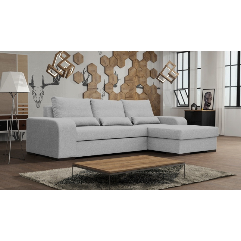 Rozkládací sedací souprava ELVIRA - světle šedá