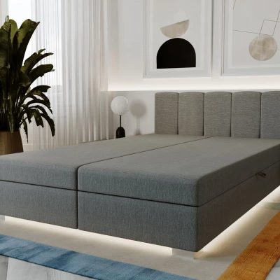 Manželská postel 160x195 INEJ 2 - světle šedá